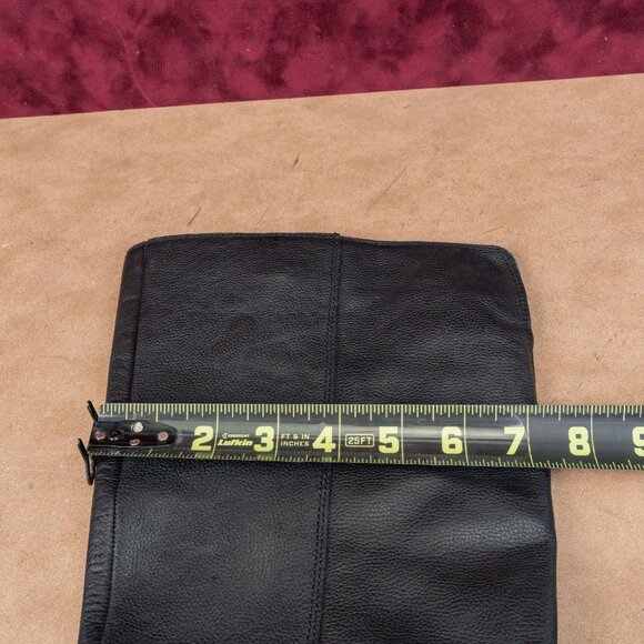 Vince Camuto Women Kensilie Black Leather Zip Fashion Lug OTK Boots 7US EUR 37.5 - Picture 7 of 10